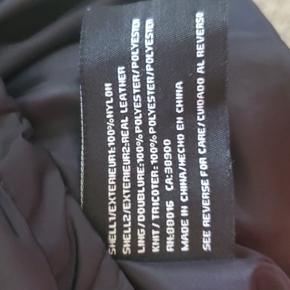 Pelle Pelle Elite Series Black & Blue Mixed Media Puffer Jacket Leather Sleeves - Picture 15 of 16